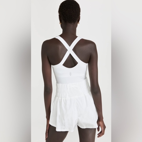 FP Movement by Free People Women's Way Home 1 piece Skort Romper, White, M - Picture 5 of 11